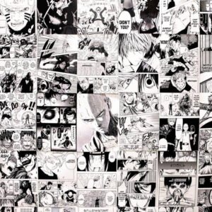 Anime Mix Manga Collage kit (Naruto, One Piece, Demon slayer, Attack on Titan, Jujutsu Kaisen etc)